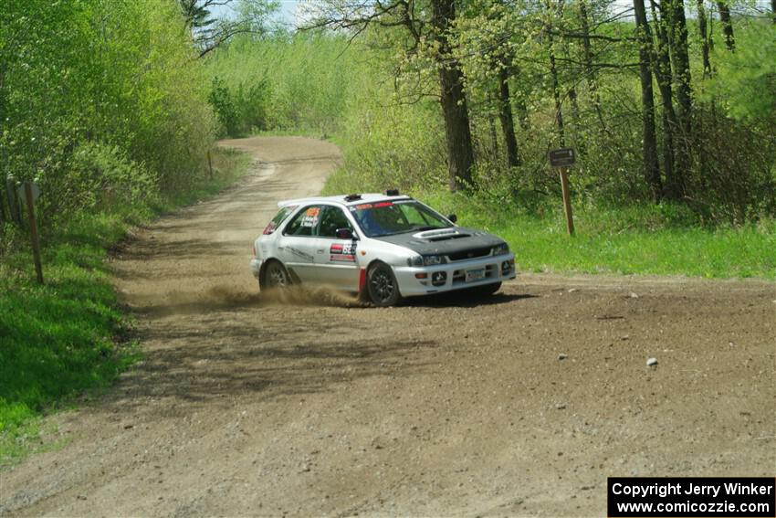 Aidan Hicks / John Hicks Subaru Impreza Wagon on SS2, Blue Trail I.