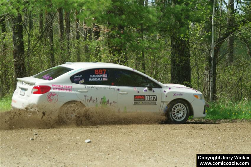 Jamey Randall / Andrew Rausch Subaru WRX on SS2, Blue Trail I.