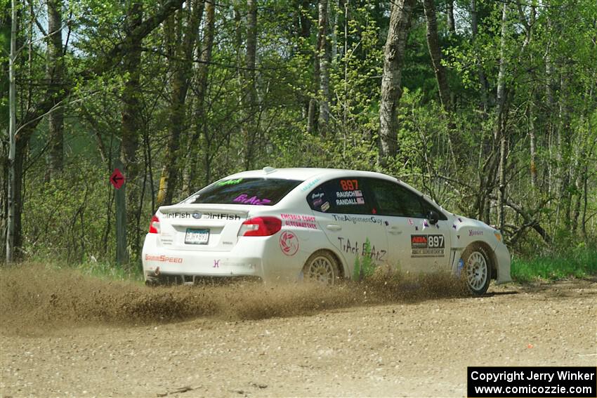 Jamey Randall / Andrew Rausch Subaru WRX on SS2, Blue Trail I.