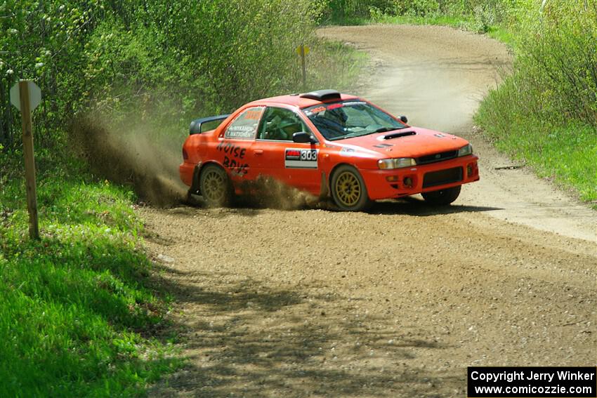 Travis Mattonen / Anikka Nykanen Subaru Impreza on SS2, Blue Trail I.