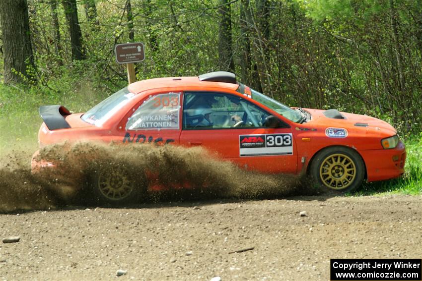 Travis Mattonen / Anikka Nykanen Subaru Impreza on SS2, Blue Trail I.