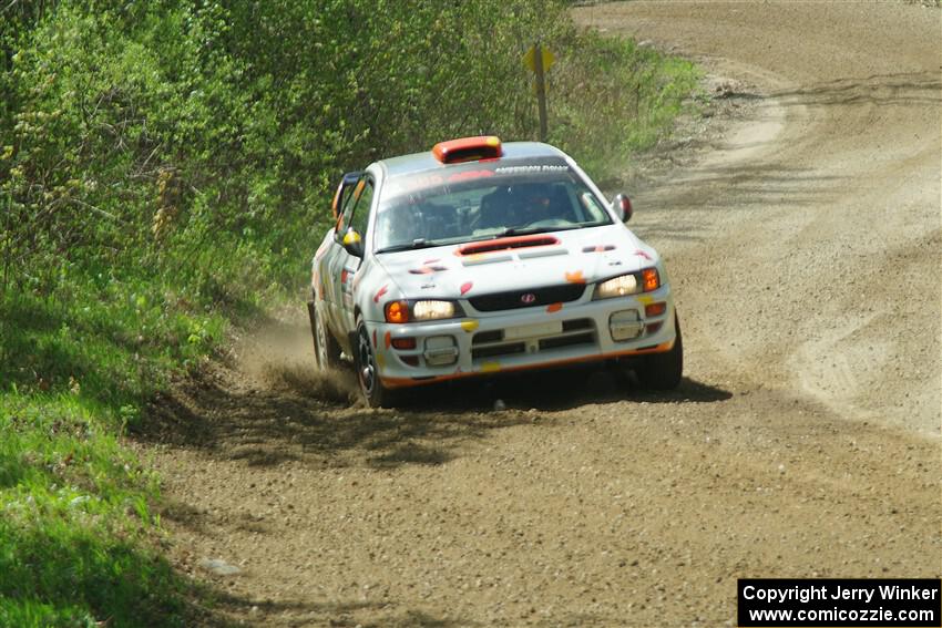 Richard Donovan / Greg Donovan Subaru Impreza on SS2, Blue Trail I.