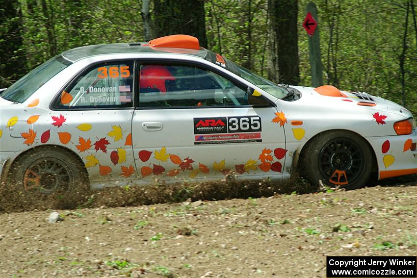 Richard Donovan / Greg Donovan Subaru Impreza on SS2, Blue Trail I.