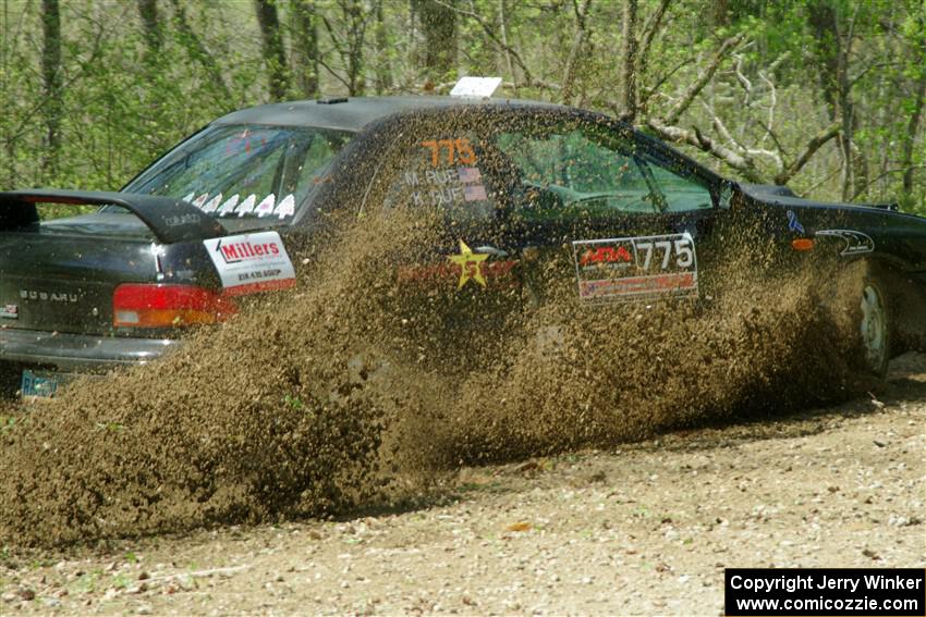 Kristian Rue / Mark Rue Subaru Impreza 2.5RS on SS2, Blue Trail I.