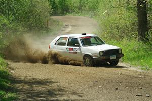 Josh Nykanen / Connor Himes VW GTI on SS2, Blue Trail I.
