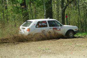 Josh Nykanen / Connor Himes VW GTI on SS2, Blue Trail I.