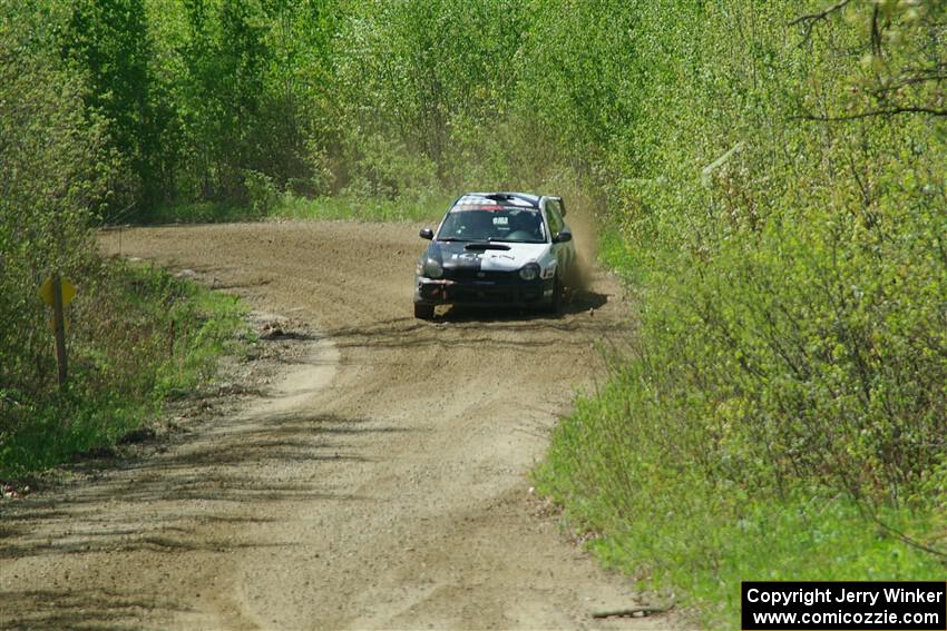 Peter Farrow / Ian Nelson Subaru WRX on SS2, Blue Trail I.