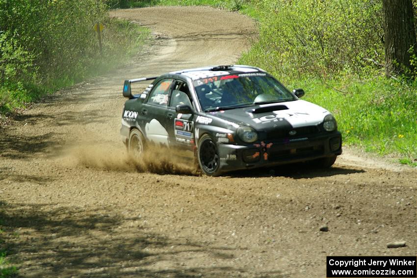 Peter Farrow / Ian Nelson Subaru WRX on SS2, Blue Trail I.