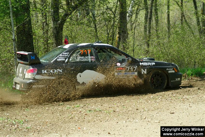 Peter Farrow / Ian Nelson Subaru WRX on SS2, Blue Trail I.