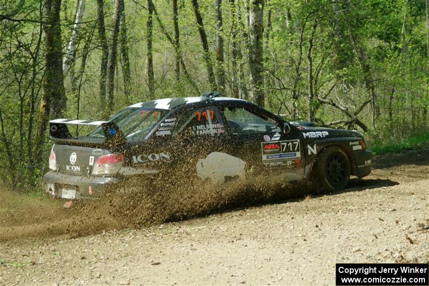 Peter Farrow / Ian Nelson Subaru WRX on SS2, Blue Trail I.