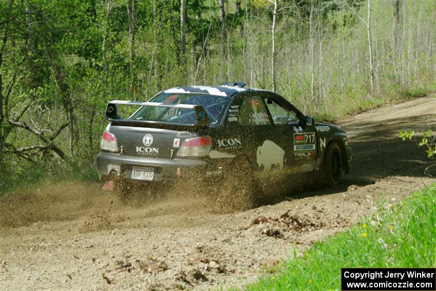 Peter Farrow / Ian Nelson Subaru WRX on SS2, Blue Trail I.