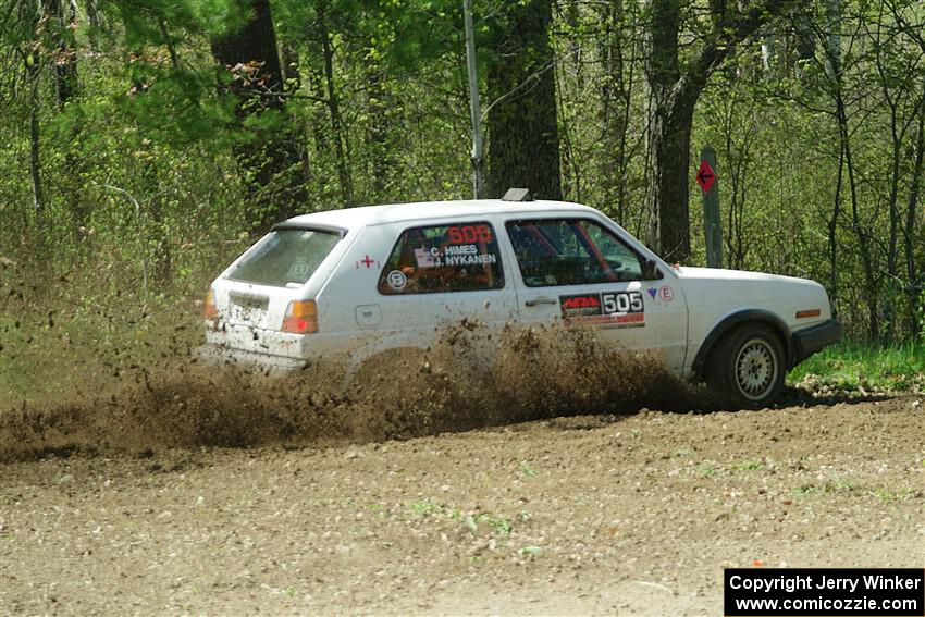 Josh Nykanen / Connor Himes VW GTI on SS2, Blue Trail I.