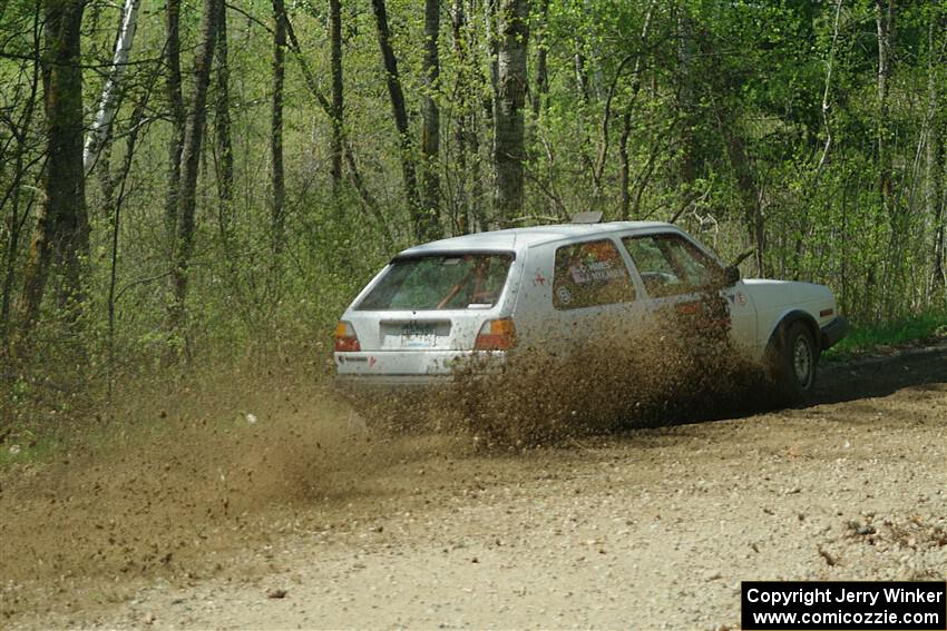 Josh Nykanen / Connor Himes VW GTI on SS2, Blue Trail I.