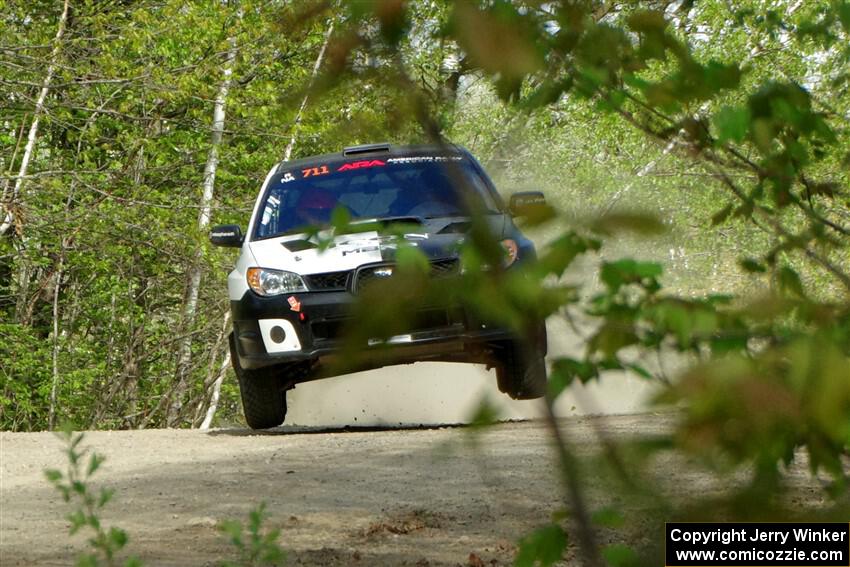 John Farrow / Michael Farrow Subaru WRX on SS4, Parkway II.