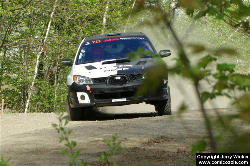 John Farrow / Michael Farrow Subaru WRX on SS4, Parkway II.