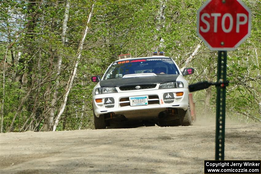 Aidan Hicks / John Hicks Subaru Impreza Wagon on SS4, Parkway II.