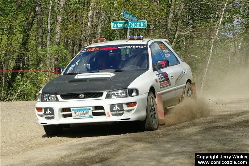 Aidan Hicks / John Hicks Subaru Impreza Wagon on SS4, Parkway II.