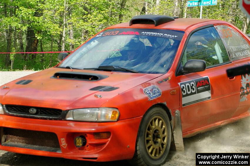 Travis Mattonen / Anikka Nykanen Subaru Impreza on SS4, Parkway II.