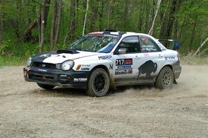 Peter Farrow / Ian Nelson Subaru WRX on SS4, Parkway II.