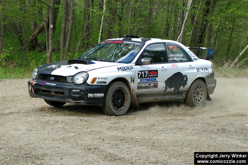 Peter Farrow / Ian Nelson Subaru WRX on SS4, Parkway II.
