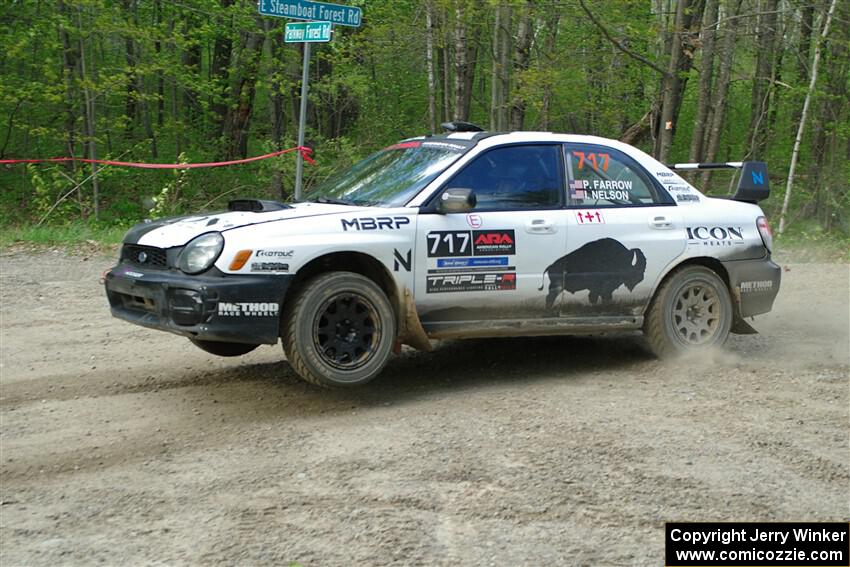 Peter Farrow / Ian Nelson Subaru WRX on SS4, Parkway II.