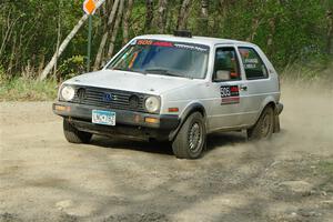 Josh Nykanen / Connor Himes VW GTI on SS4, Parkway II.