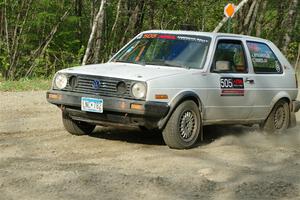 Josh Nykanen / Connor Himes VW GTI on SS4, Parkway II.