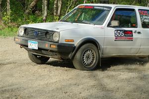 Josh Nykanen / Connor Himes VW GTI on SS4, Parkway II.