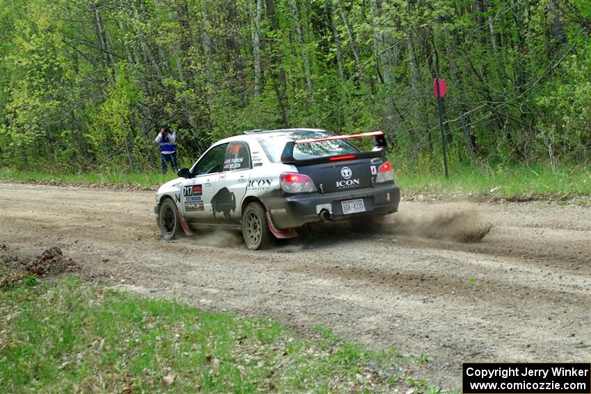 Peter Farrow / Ian Nelson Subaru WRX on SS4, Parkway II.
