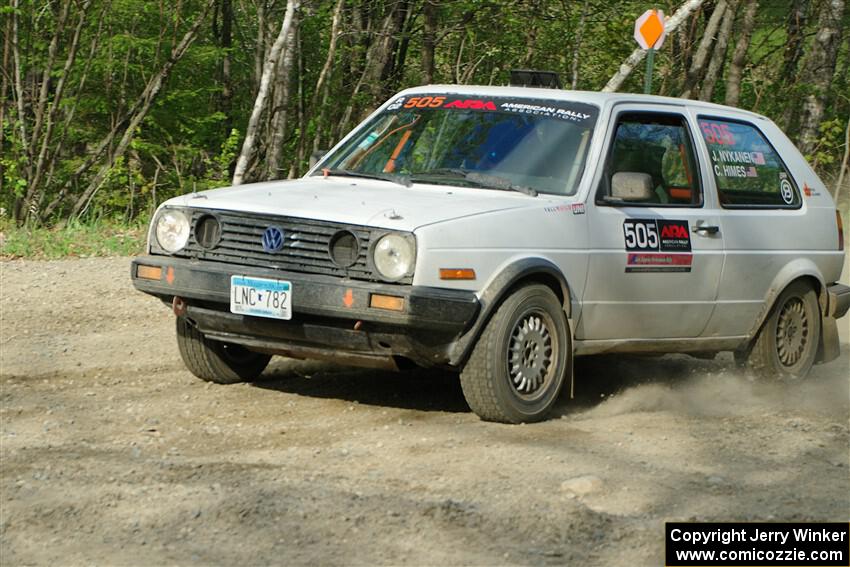 Josh Nykanen / Connor Himes VW GTI on SS4, Parkway II.