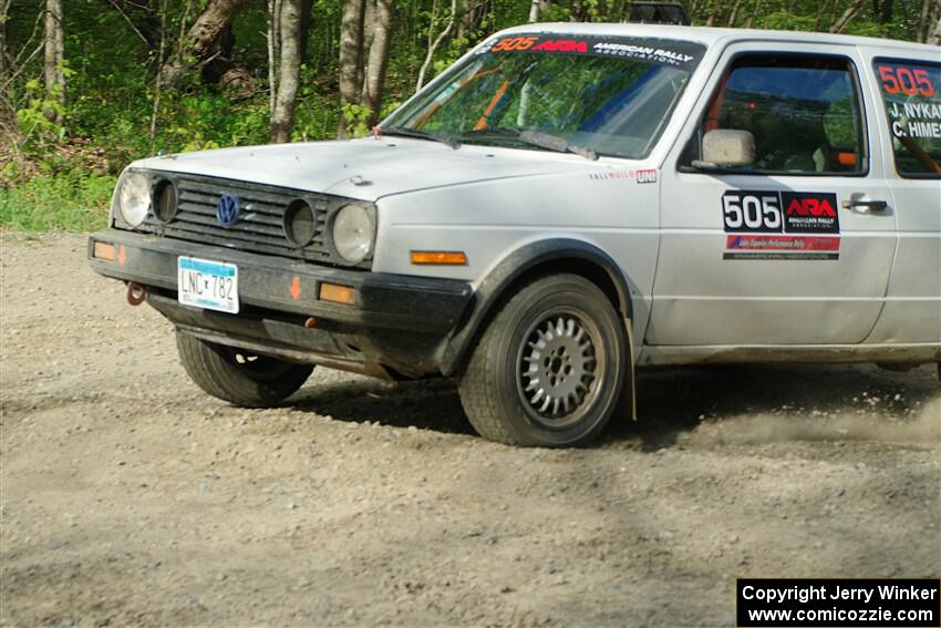 Josh Nykanen / Connor Himes VW GTI on SS4, Parkway II.