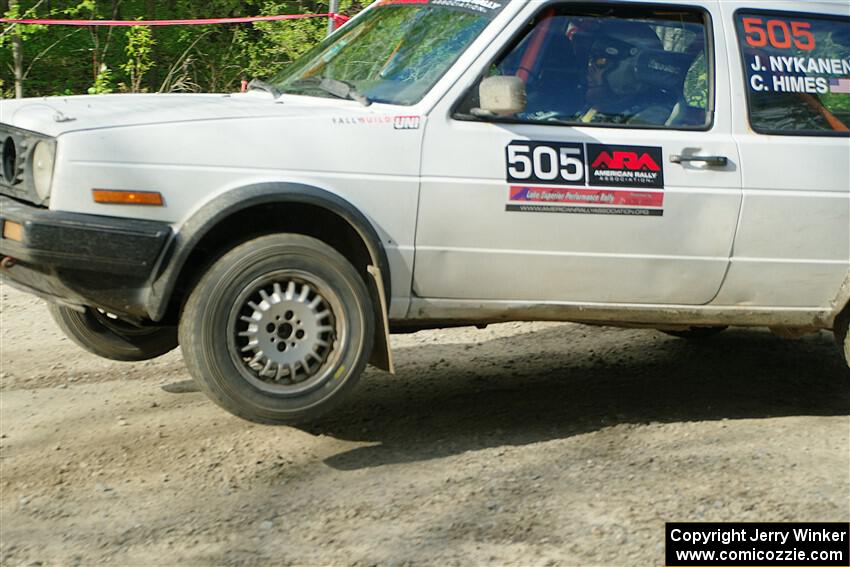 Josh Nykanen / Connor Himes VW GTI on SS4, Parkway II.