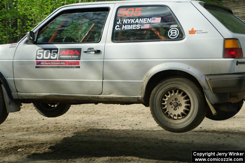 Josh Nykanen / Connor Himes VW GTI on SS4, Parkway II.