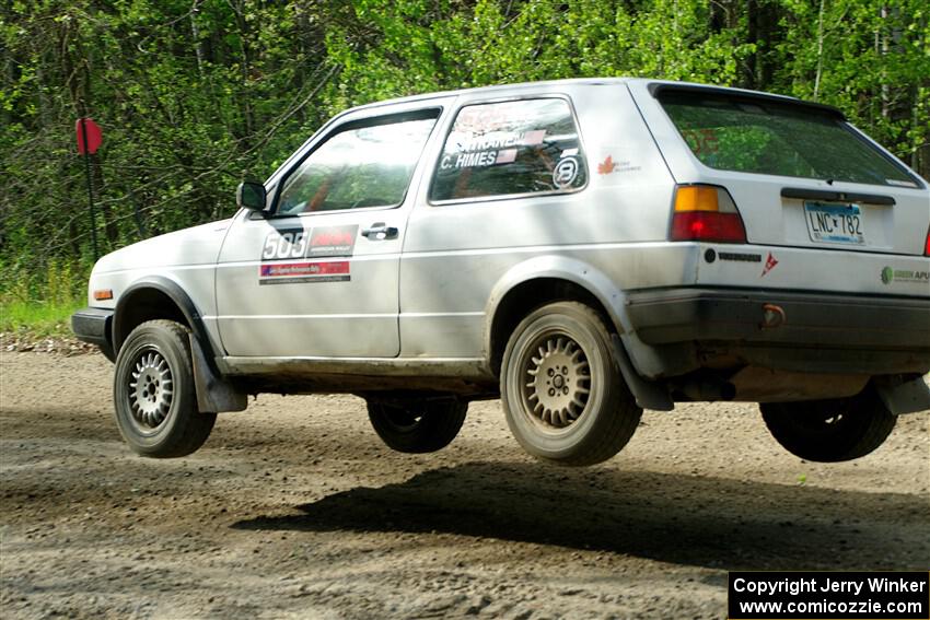 Josh Nykanen / Connor Himes VW GTI on SS4, Parkway II.