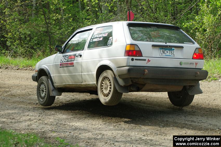 Josh Nykanen / Connor Himes VW GTI on SS4, Parkway II.