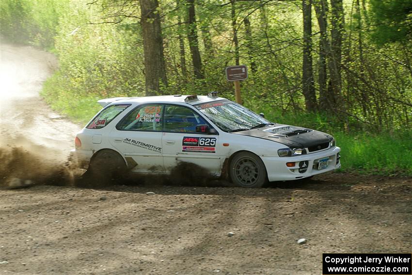 Aidan Hicks / John Hicks Subaru Impreza Wagon on SS5, Blue Trail II.