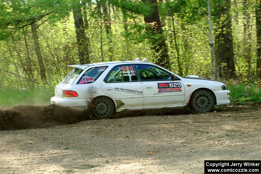 Aidan Hicks / John Hicks Subaru Impreza Wagon on SS5, Blue Trail II.