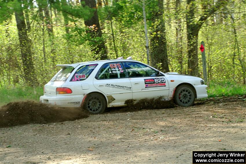 Aidan Hicks / John Hicks Subaru Impreza Wagon on SS5, Blue Trail II.
