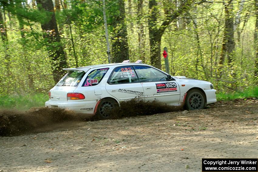Aidan Hicks / John Hicks Subaru Impreza Wagon on SS5, Blue Trail II.