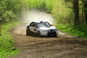 Jason Cook / Maggie Tu Subaru WRX on SS5, Blue Trail II.