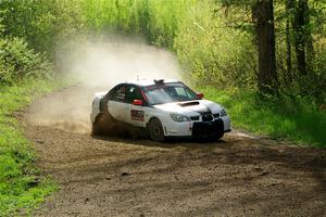 Jason Cook / Maggie Tu Subaru WRX on SS5, Blue Trail II.