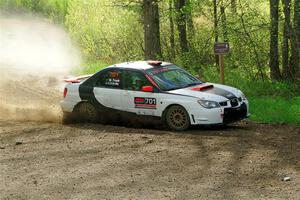 Jason Cook / Maggie Tu Subaru WRX on SS5, Blue Trail II.