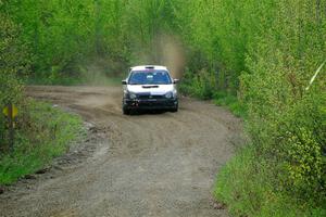 Peter Farrow / Ian Nelson Subaru WRX on SS5, Blue Trail II.