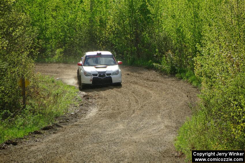 Jason Cook / Maggie Tu Subaru WRX on SS5, Blue Trail II.