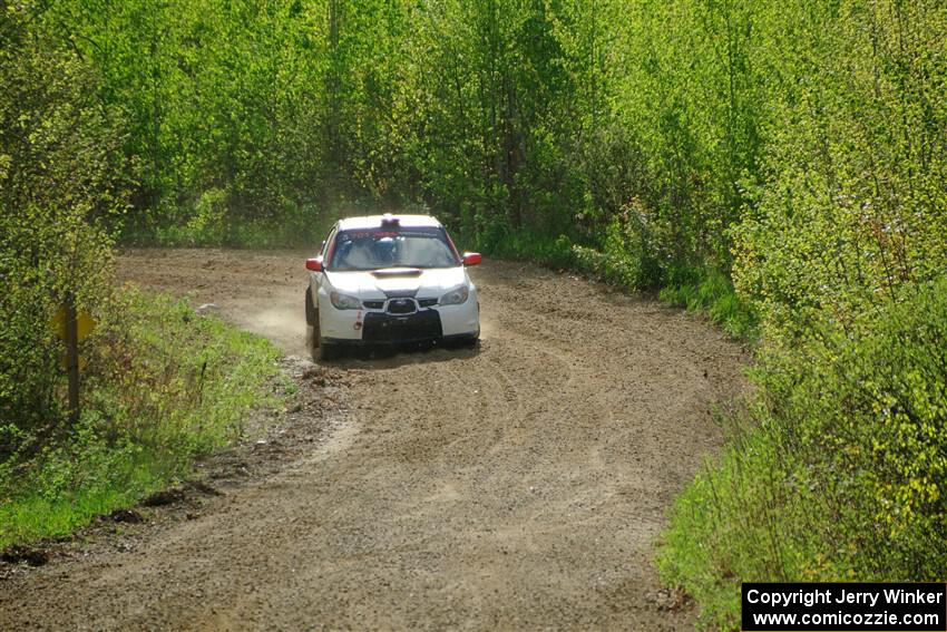 Jason Cook / Maggie Tu Subaru WRX on SS5, Blue Trail II.