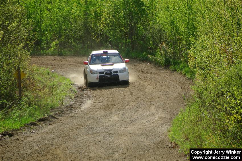 Jason Cook / Maggie Tu Subaru WRX on SS5, Blue Trail II.