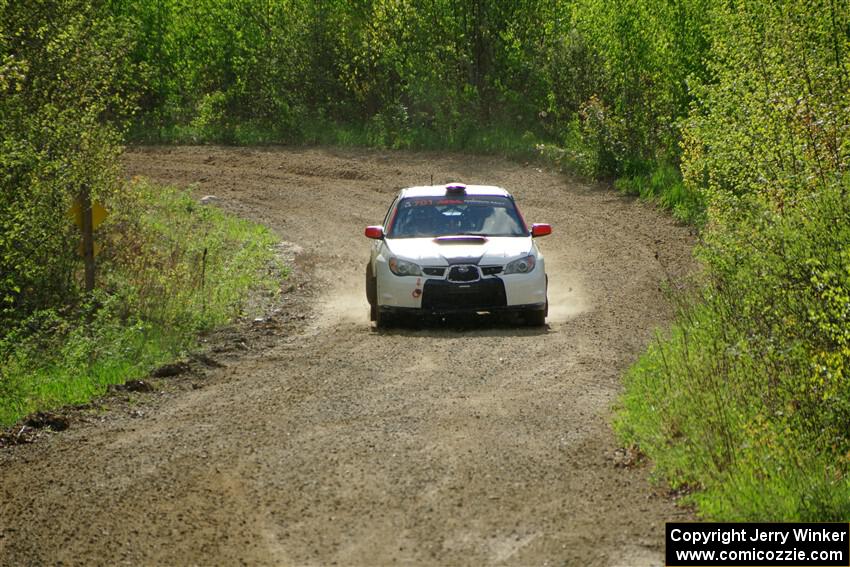 Jason Cook / Maggie Tu Subaru WRX on SS5, Blue Trail II.