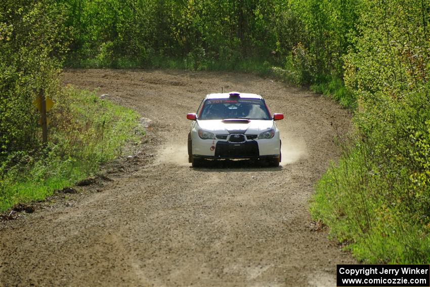 Jason Cook / Maggie Tu Subaru WRX on SS5, Blue Trail II.