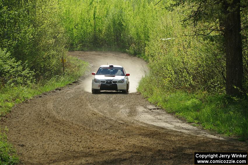 Jason Cook / Maggie Tu Subaru WRX on SS5, Blue Trail II.