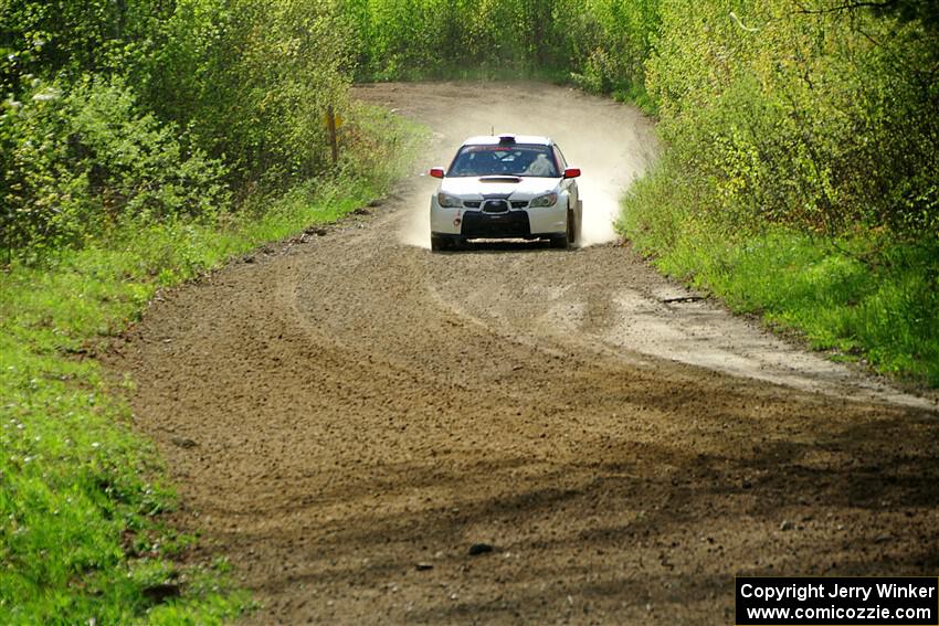 Jason Cook / Maggie Tu Subaru WRX on SS5, Blue Trail II.